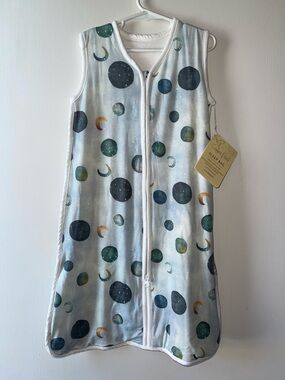 Copper Pearl Lunar MOON Sleeveless Sleep Sack Space Planet Print Sz 6/12M NEW